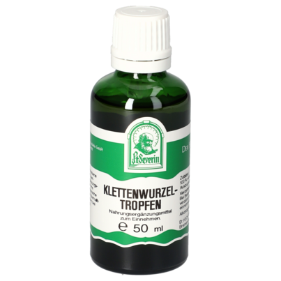 Sie sehen eine Packung KLETTENWURZEL TROPFEN 50 ML, Produktbild: 01 KLETTENWURZEL TROPFEN 50 ML, A-Nr.: 4484472 - 01