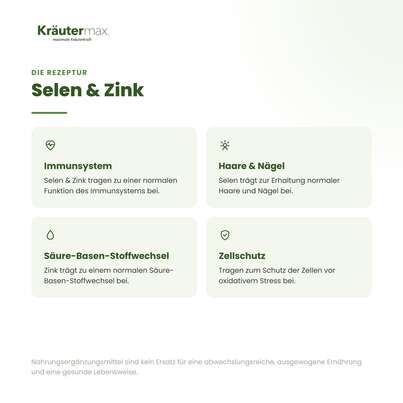 Sie sehen eine Packung Selen mit Zink Kapseln 60 Stück, Produktbild: 02 Selen mit Zink Kapseln 60 Stück, A-Nr.: 5679203 - 02