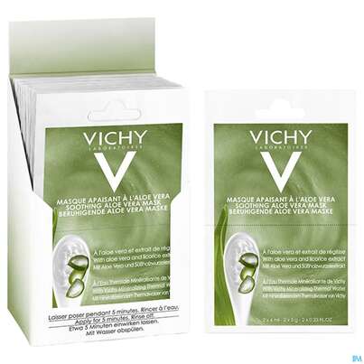 Sie sehen eine Packung Vichy Purete Thermale Maske/duo-sachet Aloe Vera 12ml, Produktbild: 03 Vichy Purete Thermale Maske/duo-sachet Aloe Vera 12ml, A-Nr.: 4870413 - 03