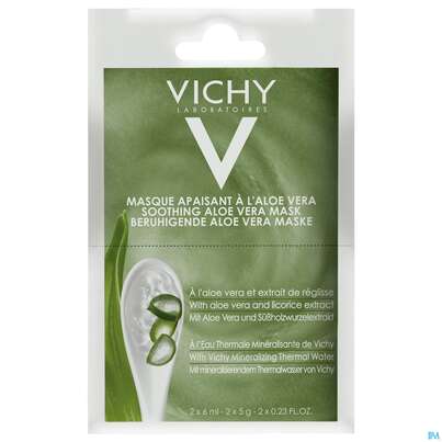 Sie sehen eine Packung Vichy Purete Thermale Maske/duo-sachet Aloe Vera 12ml, Produktbild: 04 Vichy Purete Thermale Maske/duo-sachet Aloe Vera 12ml, A-Nr.: 4870413 - 04