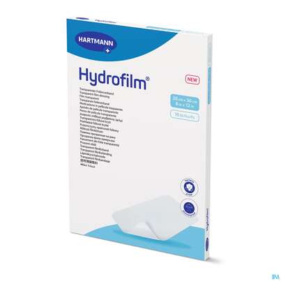 Sie sehen eine Packung Wundverband Hydrofilm 20x 30cm 10st, Produktbild: 02 Wundverband Hydrofilm 20x 30cm 10st, A-Nr.: 3697160 - 02