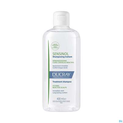 Sie sehen eine Packung Shampoon Ducray Sensinol Pflege Juckreiz Gereizter Kopfhaut 400ml, Produktbild: 03 Shampoon Ducray Sensinol Pflege Juckreiz Gereizter Kopfhaut 400ml, A-Nr.: 5901127 - 03
