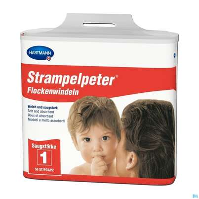Inkontinenz Strampelpeter Flockenwindeln Staerke 1 56st, A-Nr.: 2307530 - 06