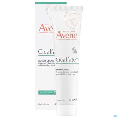 Sie sehen eine Packung Avene Cicalfate+ Repair-creme 40ml, Produktbild: 09 Avene Cicalfate+ Repair-creme 40ml, A-Nr.: 5920946 - 09