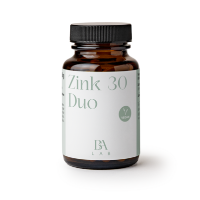 Sie sehen eine Packung Bioflora LAB Zink Duo 30mg Kapseln 60ST, Produktbild: 01 Bioflora LAB Zink Duo 30mg Kapseln 60ST, A-Nr.: 5889283 - 01