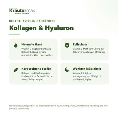 Sie sehen eine Packung Kollagen Hyaluron Kapseln 60 Stück, Produktbild: 02 Kollagen Hyaluron Kapseln 60 Stück, A-Nr.: 5746371 - 02