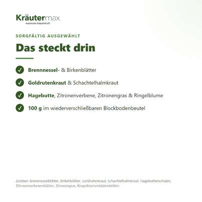 Sie sehen eine Packung Stoffwechsel Tee 100 g, Produktbild: 03 Stoffwechsel Tee 100 g, A-Nr.: 6017680 - 03