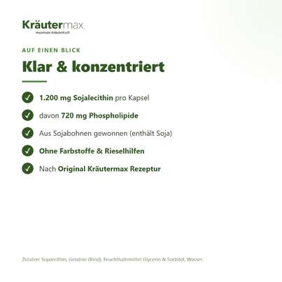 Sie sehen eine Packung Lecithin Kapsel 40 Stück, Produktbild: 03 Lecithin Kapsel 40 Stück, A-Nr.: 4731640 - 03