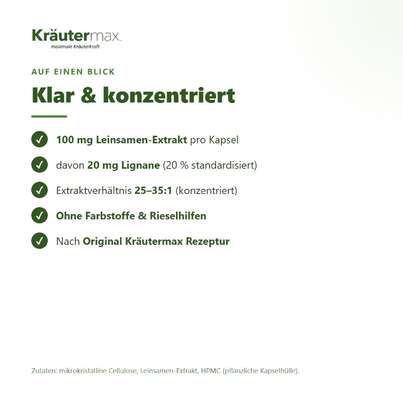 Leinsamen Kapseln 90 Stück, A-Nr.: 5083309 - 03
