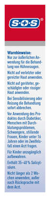 Sie sehen eine Packung SOS HÜHNERAUGEN-EX AKUT PFLASTER 8ST, Produktbild: 02 SOS HÜHNERAUGEN-EX AKUT PFLASTER 8ST, A-Nr.: 6142132 - 02