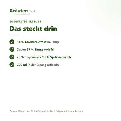 Sie sehen eine Packung Tannenwipfelsirup 200 ml, Produktbild: 03 Tannenwipfelsirup 200 ml, A-Nr.: 4317567 - 03