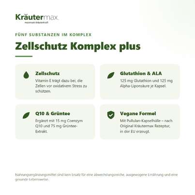 Zellschutz Komplex+ Kapseln 60 Stück, A-Nr.: 6130063 - 02
