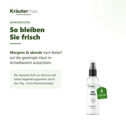 Sie sehen eine Packung Zitronen Deo 100 ml, Produktbild: 04 Zitronen Deo 100 ml, A-Nr.: 4938714 - 04