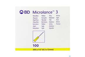 Injektionsspritzen U.zubeh. Kanuele Microlance 30g 1/2 0,30x13mm 100st, A-Nr.: 3297940 - 01