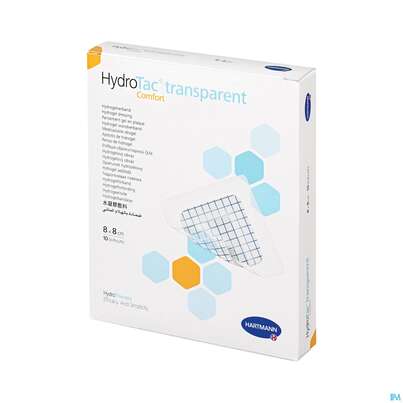 Sie sehen eine Packung Schaumverband Hydrotac Transparent/comfort 6,5x10cm 10st, Produktbild: 03 Schaumverband Hydrotac Transparent/comfort 6,5x10cm 10st, A-Nr.: 5310567 - 03