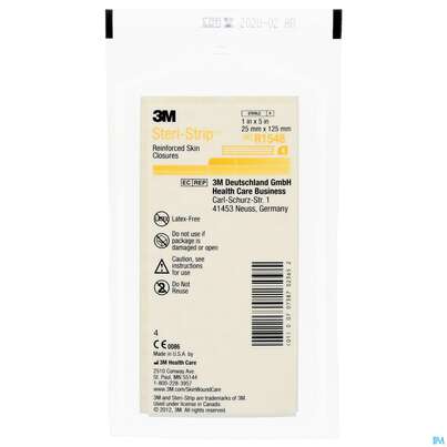 Sie sehen eine Packung Steri Strips (3m) Wundverschluss-streifen Elastic 25x125mm Nr1548 4st, Produktbild: 02 Steri Strips (3m) Wundverschluss-streifen Elastic 25x125mm Nr1548 4st, A-Nr.: 2367561 - 02