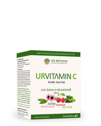 vis terrena® URVITAMIN C Kapseln (NEUE PRODUKTBEZEICHNUNG - VORMALS: vis terrena® PHYTO C PLUS Kapseln), A-Nr.: 5403122 - 01