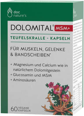 doc nature‘s DOLOMITAL® MSM+ TEUFELSKRALLE-KAPSELN, A-Nr.: 4609778 - 01