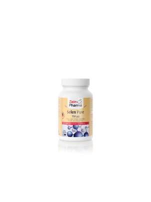 Sie sehen eine Packung Zeinpharma Selen Pure 150 mcg, Produktbild: 01 Zeinpharma Selen Pure 150 mcg, A-Nr.: 3818787 - 01