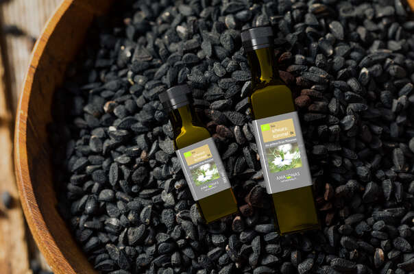 Bio Schwarzkümmelöl, 250ml, kaltgepresstes Öl aus Ägypten, Antiallergikum, A-Nr.: 5229345 - 02