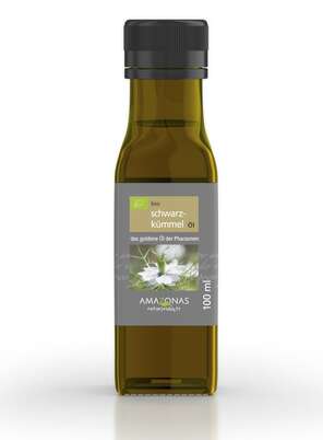 Sie sehen eine Packung Bio Schwarzkümmelöl, 100ml, kaltgepresstes Öl aus Ägypten, Antiallergikum, Produktbild: 01 Bio Schwarzkümmelöl, 100ml, kaltgepresstes Öl aus Ägypten, Antiallergikum, A-Nr.: 5229339 - 01