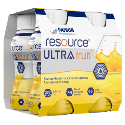 Sie sehen eine Packung Resource® Ultra Fruit, Produktbild: 02 Resource® Ultra Fruit, A-Nr.: 5422585 - 02