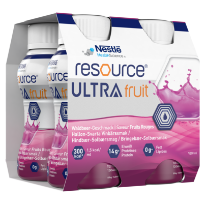 Sie sehen eine Packung Resource® Ultra Fruit, Produktbild: 02 Resource® Ultra Fruit, A-Nr.: 5422579 - 02