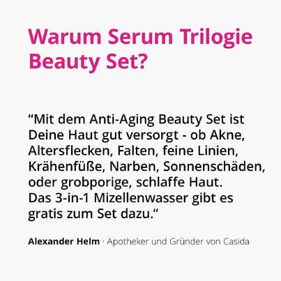 Sie sehen eine Packung Anti-Aging-Set: Retinol, Vitamin C & Hyaluron Serum, Produktbild: 02 Anti-Aging-Set: Retinol, Vitamin C & Hyaluron Serum, A-Nr.: 5423194 - 02