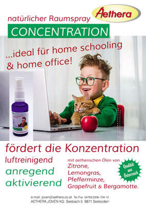 Sie sehen eine Packung Concentration Raumspray 50 ml, Produktbild: 02 Concentration Raumspray 50 ml, A-Nr.: 3879062 - 02
