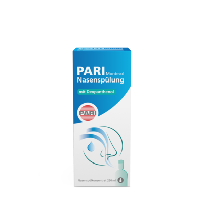 Sie sehen eine Packung PARI MONTESOL Nasenspülung, Produktbild: 01 PARI MONTESOL Nasenspülung, A-Nr.: 3208215 - 01