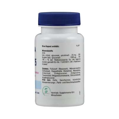 Sie sehen eine Packung Tri Zink-25 Kapseln Orthica, Produktbild: 02 Tri Zink-25 Kapseln Orthica, A-Nr.: 5395948 - 02