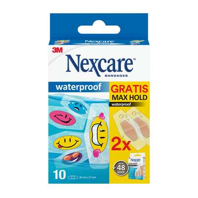 Nexcare™ Waterproof Tattoo Pflaster, 26 mm × 57 mm, 10/Packung + 2 Nexcare™ Max Hold GRATIS, A-Nr.: 5436535 - 01