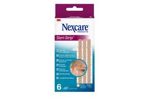 Nexcare™ Steri-Strip™ Wundverschlussstreifen, braun, 6 mm x 75 mm 6/Packung, A-Nr.: 5738029 - 01