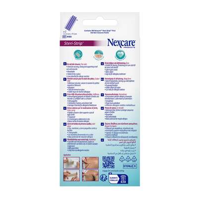 Nexcare™ Steri-Strip™ Wundverschlussstreifen, braun, 6 mm x 75 mm 6/Packung, A-Nr.: 5738029 - 02