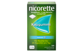 nicorette® Kaugummi icemint mit 2 mg Nikotin, A-Nr.: 3904239 - 01