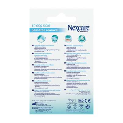 Nexcare™ Strong Hold Pain-free Removal Pflaster, 76.2 mm x 101 mm, 4/Packung, A-Nr.: 4892343 - 03