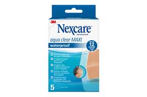 Nexcare™ Aqua Clear MAXI Waterproof Pflaster, 60 mm x 88 mm, 5/Pack, A-Nr.: 4892314 - 01