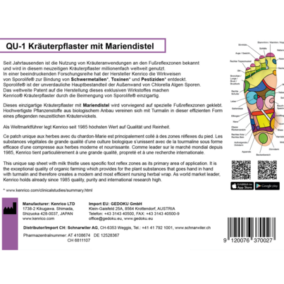 QU-1 Kräuterpflaster mit Mariendistel, A-Nr.: 4108674 - 03