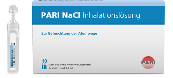 PARI NaCl 0,9% Inhalationslösung, A-Nr.: 4758107 - 01