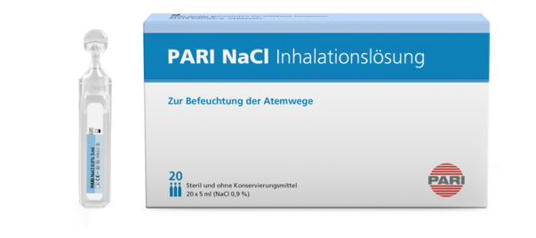 PARI NaCl 0,9% Inhalationslösung, A-Nr.: 4758113 - 01