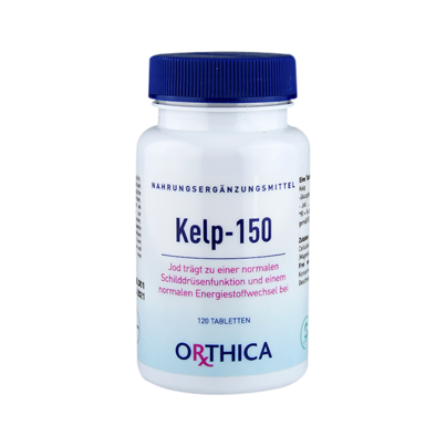 Sie sehen eine Packung Kelp 150 Jod Tabletten, Produktbild: 01 Kelp 150 Jod Tabletten, A-Nr.: 5395322 - 01