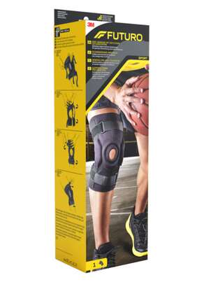 FUTURO™ Knie-Bandage mit seitlicher Gelenkschiene, Verstellbar SPORT (40.6 - 55.9 cm), A-Nr.: 5233329 - 02