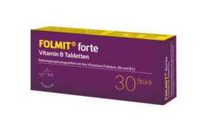 FOLMIT® forte mit Folsäure, Vitamin B6 und B12, A-Nr.: 4218380 - 01