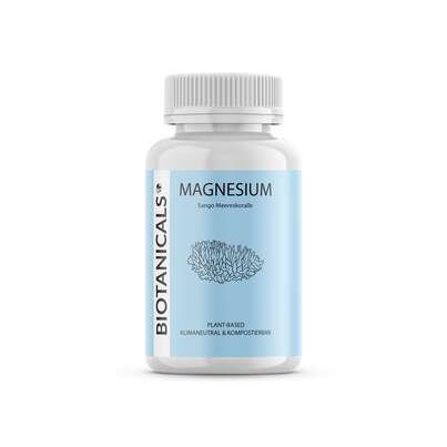 Sie sehen eine Packung Biotanicals Magnesium Kapseln, Produktbild: 01 Biotanicals Magnesium Kapseln, A-Nr.: 5461160 - 01