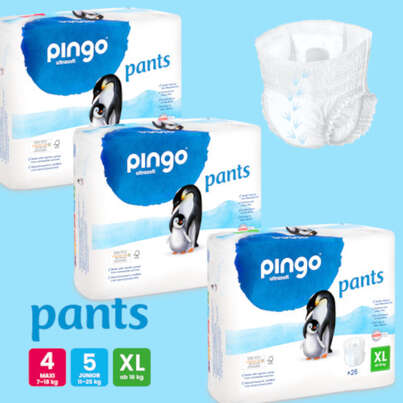 Sie sehen eine Packung Bio Windeln Nr.5 Junior 11-16kg Pinguin – Pingo Swiss, Produktbild: 04 Bio Windeln Nr.5 Junior 11-16kg Pinguin – Pingo Swiss, A-Nr.: 4559595 - 04