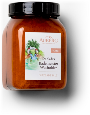 Sie sehen eine Packung AUBERG Bademeister Wacholder Sitzbadesalz, Produktbild: 02 AUBERG Bademeister Wacholder Sitzbadesalz, A-Nr.: 5462403 - 02