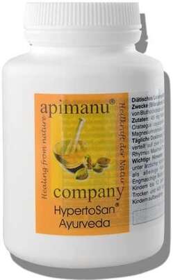 Sie sehen eine Packung Apimanu Hypertosan Ayurveda Kapseln, Produktbild: 02 Apimanu Hypertosan Ayurveda Kapseln, A-Nr.: 3119718 - 02