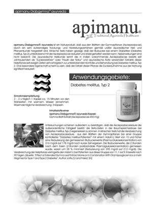 Apimanu Diabgymna Ayurveda Kapseln, A-Nr.: 3119635 - 05