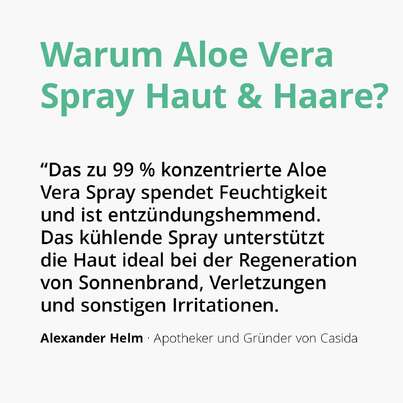 Casida Aloe Vera Spray für Haut &amp; Haare, A-Nr.: 5423188 - 02