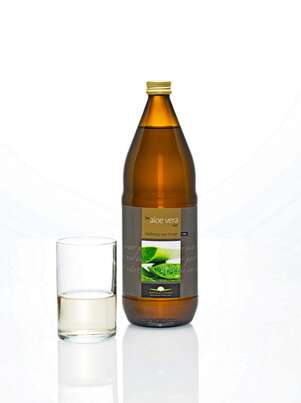 Bio Aloe Vera Saft, Premium, aus Mexiko, 1 Liter, 100% pur, A-Nr.: 5229115 - 01